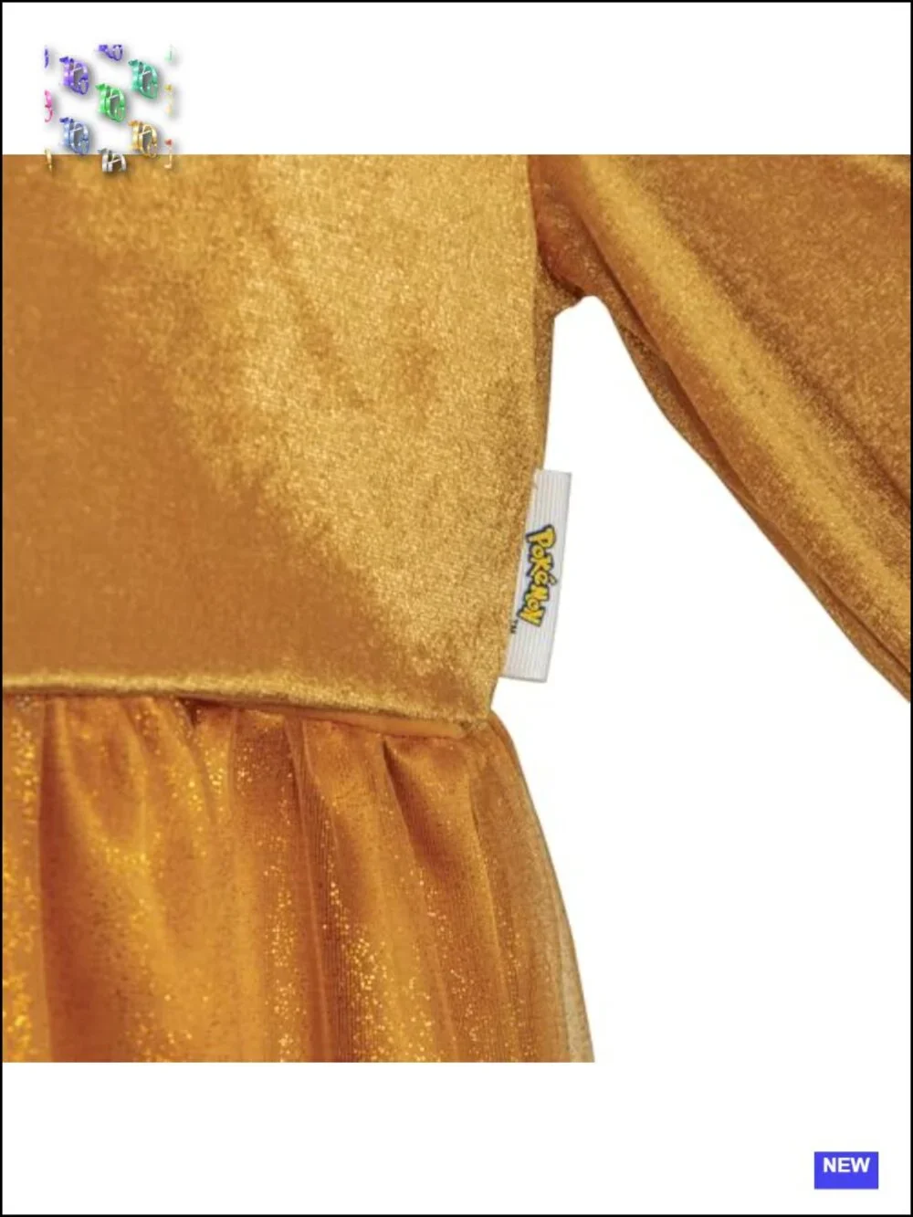 Official Pokemon Eevee Costume Dress for Girls, Hooded